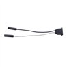 UP34212P-3 Wire Pigtail With 3 Prong Straight Plug - 12" Lead (Retail)