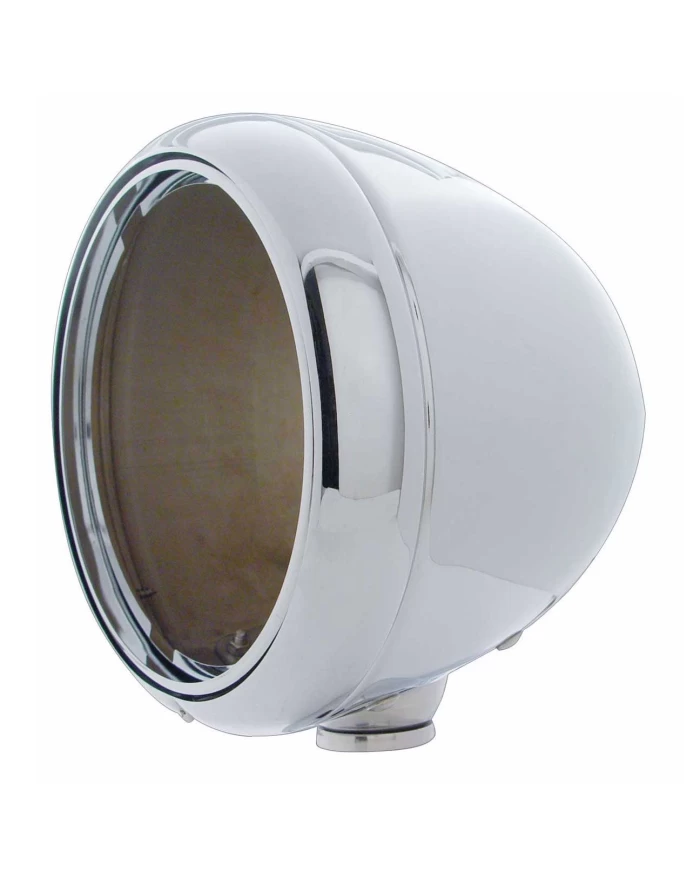 (BOX) STAINLESS STEEL "GUIDE" STYLE HOT ROD HEADLIGHT HOUSING