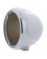 (BOX) STAINLESS STEEL "GUIDE" STYLE HOT ROD HEADLIGHT HOUSING