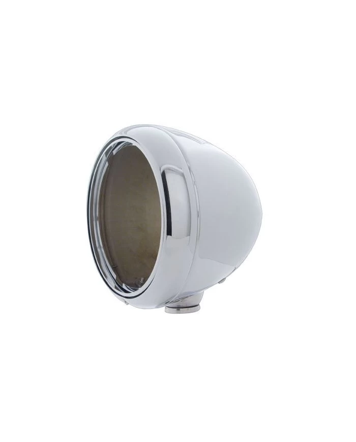 (BOX) CHROME "GUIDE" STYLE HOT ROD HEADLIGHT HOUSING