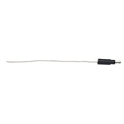 UP34214-6" Single Lead Wire With .180 Bullet Termination & Stripped End - White