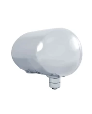 (BOX) 304 STAINLESS STEEL PETERBILT 359 CRYSTAL HALOGEN DUAL HEADLIGHT - DRIVER