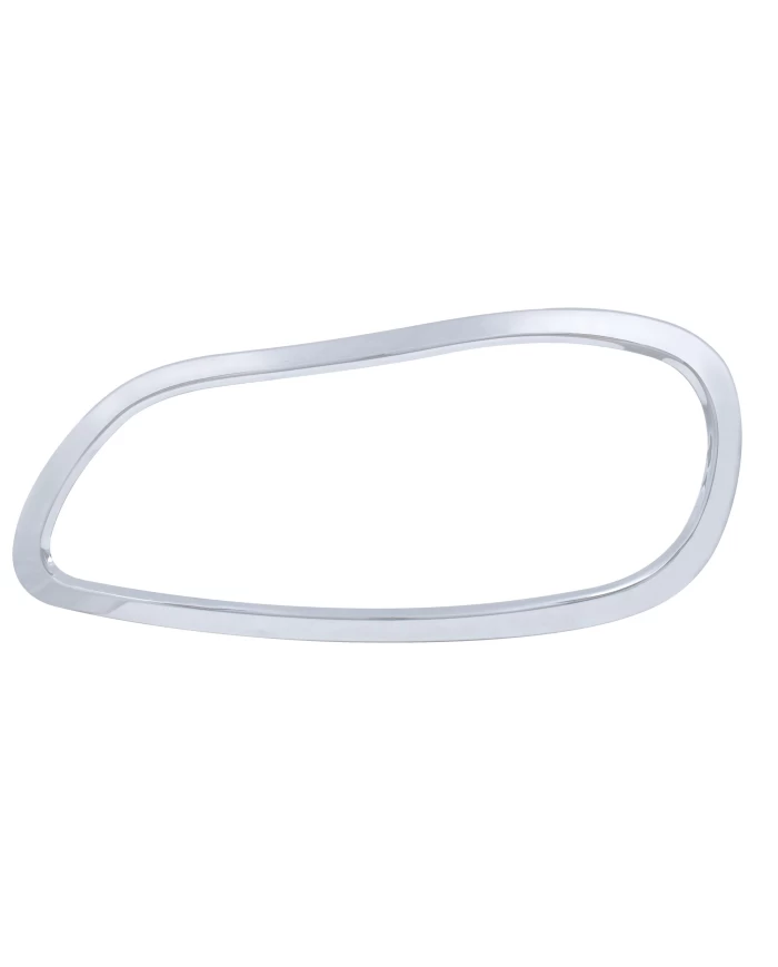 (BOX) CHROME PLASTIC FREIGHTLINER M2 HEADLIGHT BEZEL - DRIVER