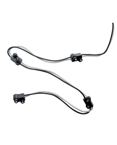 UP34223-2 Prong Plug Wiring Harness With 4 Plugs & 7" Lead (Bulk)