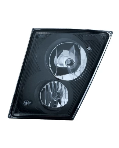 (CBOX) BLACK FOG/DRIVING LIGHT ASSEMBLY FOR 2003-2017 VOLVO VN/VNL - DRIVER SIDE (CBOX) BLACK FOG/DRIVING LIGHT ASSEMBLY FOR 2003-2017 VOLVO VN/VNL - DRIVER SIDE