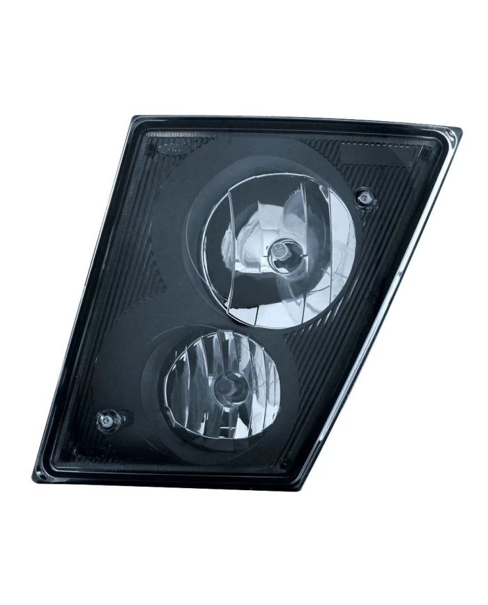 (CBOX) BLACK FOG/DRIVING LIGHT ASSEMBLY FOR 2003-2017 VOLVO VN/VNL - DRIVER SIDE (CBOX) BLACK FOG/DRIVING LIGHT ASSEMBLY FOR 2003-2017 VOLVO VN/VNL - DRIVER SIDE