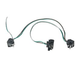 UP34226-3 Prong Right Angle Plug Wiring Harness With 3 Plugs - 12" Lead (Bulk)