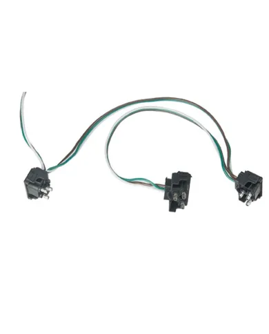 UP34226-3 Prong Right Angle Plug Wiring Harness With 3 Plugs - 12" Lead (Bulk)