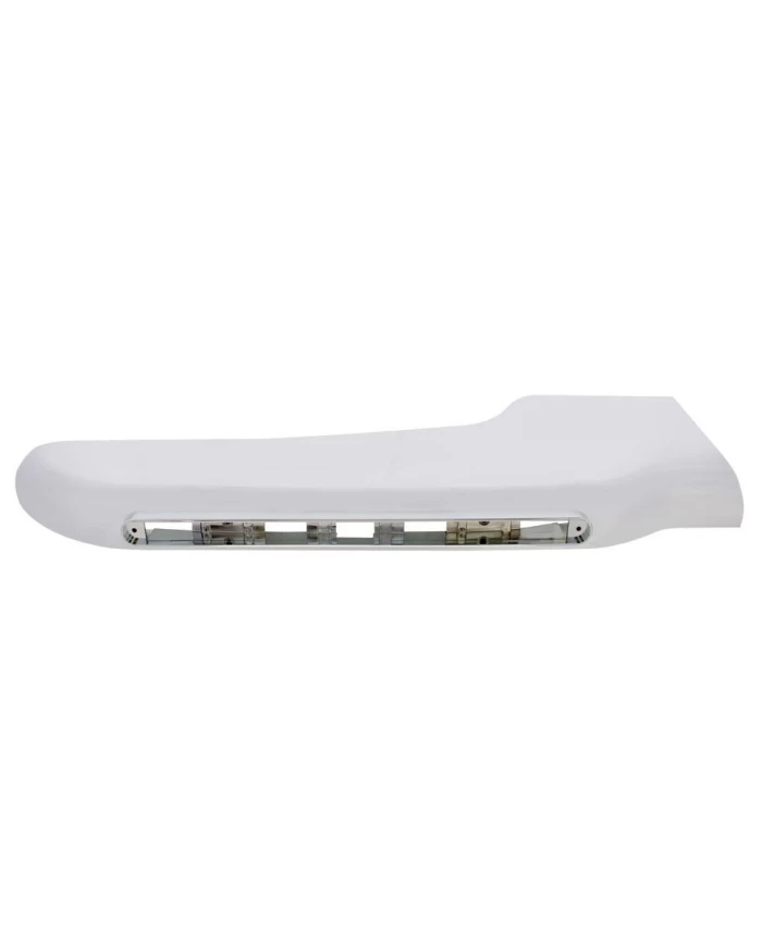 (CARD) CHROME PLASTIC PETERBILT FRONT FENDER COVER WITH LED CUTOUT - PASSENGER (CARD) CHROME PLASTIC PETERBILT FRONT FENDER COVER WITH LED CUTOUT - PASSENGER