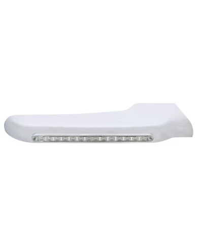(CARD) 14 AMBER LED PETERBILT FRONT FENDER COVER - CLEAR LENS/PASSENGER (CARD) 14 AMBER LED PETERBILT FRONT FENDER COVER - CLEAR LENS/PASSENGER
