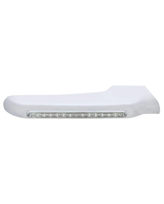(CARD) 14 AMBER LED PETERBILT FRONT FENDER COVER - CLEAR LENS/PASSENGER (CARD) 14 AMBER LED PETERBILT FRONT FENDER COVER - CLEAR LENS/PASSENGER