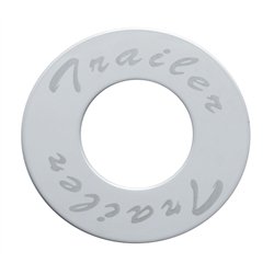 UP23523-"Trailer" Stainless Deluxe Air Valve Knob Plaque Only
