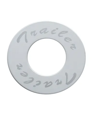 UP23523-"Trailer" Stainless Deluxe Air Valve Knob Plaque Only