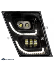 (CBOX) BLACKOUT HIGH POWER LED FOG LIGHT WITH LED DAYTIME RUNNING LIGHT & LED POSITION LT FOR 2013-2017 VOLVO VN/VNL - PASSENGER (CBOX) BLACKOUT HIGH POWER LED FOG LIGHT WITH LED DAYTIME RUNNING LIGHT & LED POSITION LT FOR 2013-2017 VOLVO VN/VNL - PASSENGER