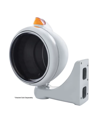 (BOX) S.S. "GUIDE" PETERBILT HEADLIGHT W/ 5 AMBER LED VINTAGE 682-C SERIES 2 TOP MOUNT LIGHT - AMBER LENS (BOX) S.S. "GUIDE" PETERBILT HEADLIGHT W/ 5 AMBER LED VINTAGE 682-C SERIES 2 TOP MOUNT LIGHT - AMBER LENS