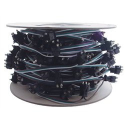 UP34244-100 Count 3-Prong Male Bullet Plugs Wire Harness Roll - 12" Lead Between Plugs