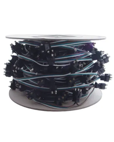 UP34244-100 Count 3-Prong Male Bullet Plugs Wire Harness Roll - 12" Lead Between Plugs