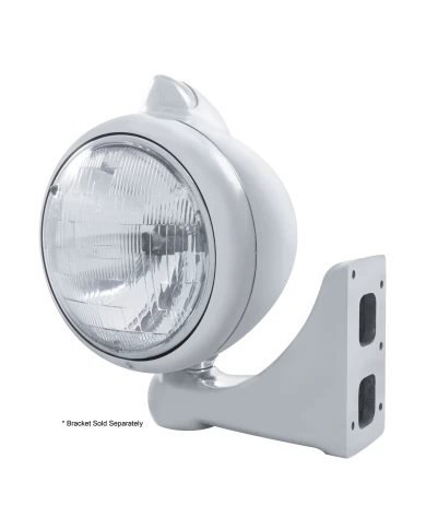 (BOX) S.S. "GUIDE" PETERBILT HEADLIGHT H6024 HALOGEN W/ 5 AMBER LED VINTAGE 682-C SERIES 2 TOP MOUNT LIGHT - CLEAR LENS (BOX) S.S. "GUIDE" PETERBILT HEADLIGHT H6024 HALOGEN W/ 5 AMBER LED VINTAGE 682-C SERIES 2 TOP MOUNT LIGHT - CLEAR LENS