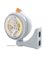 (BOX) S.S. "GUIDE" PETERBILT HEADLIGHT 34 AMB LED CRYSTAL HALOGEN W/ 5 AMB LED VINTAGE 682-C SERIES 2 TOP MOUNT LIGHT - AMBER LE (BOX) S.S. "GUIDE" PETERBILT HEADLIGHT 34 AMB LED CRYSTAL HALOGEN W/ 5 AMB LED VINTAGE 682-C SERIES 2 TOP MOUNT LIGHT - AMBER LE