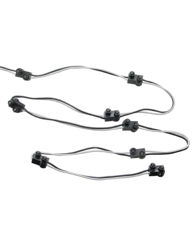 UP34247-8 Count 2-Prong Male Bullet Plugs 16G Wire Harness - 7" Lead Between Plugs (Bulk)