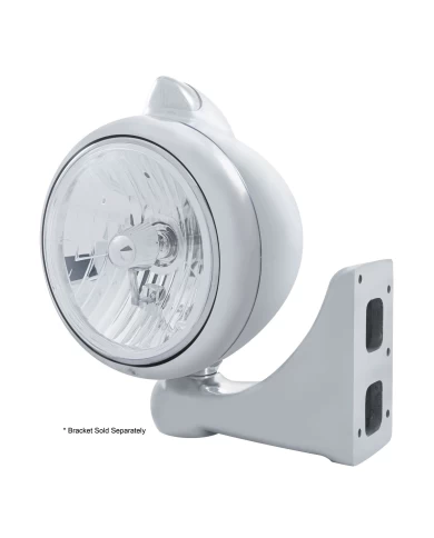 (BOX) CR. "GUIDE" PETERBILT HEADLIGHT CRYSTAL H4 HALOGEN W/ 5 AMBER LED VINTAGE 682-C SERIES 2 TOP MOUNT LIGHT - CLEAR LENS (BOX) CR. "GUIDE" PETERBILT HEADLIGHT CRYSTAL H4 HALOGEN W/ 5 AMBER LED VINTAGE 682-C SERIES 2 TOP MOUNT LIGHT - CLEAR LENS