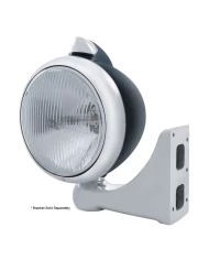 (BOX) BLK. "GUIDE" PETERBILT HEADLIGHT H4 HALOGEN W/ 5 AMBER LED VINTAGE 682-C SERIES 2 TOP MOUNT LIGHT - CLEAR LENS (BOX) BLK. "GUIDE" PETERBILT HEADLIGHT H4 HALOGEN W/ 5 AMBER LED VINTAGE 682-C SERIES 2 TOP MOUNT LIGHT - CLEAR LENS