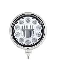 (BOX) "GUIDE" STYLE HOT ROD HEADLIGHT - CHROME 11 LED (BOX) "GUIDE" STYLE HOT ROD HEADLIGHT - CHROME 11 LED