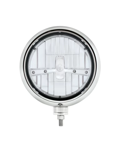 (BOX) "GUIDE" STYLE HOT ROD HEADLIGHT - CHROME 5 LED (BOX) "GUIDE" STYLE HOT ROD HEADLIGHT - CHROME 5 LED