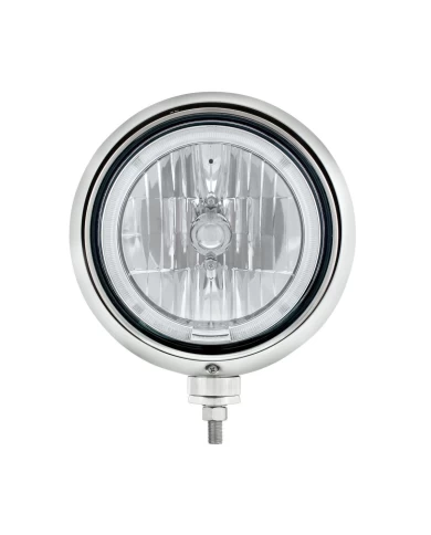(BOX) "GUIDE" STYLE HOT ROD HEADLIGHT - AMBER LED HALO RIM (BOX) "GUIDE" STYLE HOT ROD HEADLIGHT - AMBER LED HALO RIM