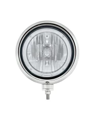 (BOX) "GUIDE" STYLE HOT ROD HEADLIGHT - WHITE LED HALO RIM (BOX) "GUIDE" STYLE HOT ROD HEADLIGHT - WHITE LED HALO RIM