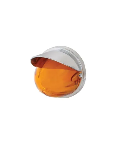 UP34404-9 LED Dual Function GloLight Watermelon Flush Mount Kit With Visor - Amber LED/Amber Lens