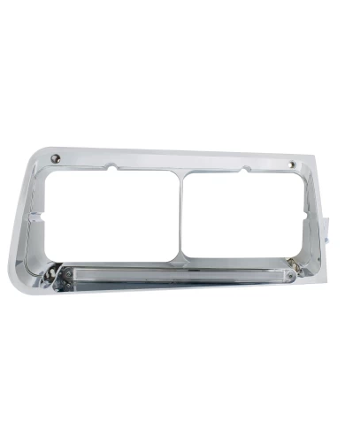 (BOX) 24 LED FREIGHTLINER FLD HEADLIGHT BEZEL - GLO LIGHT - PASSENGER - AMBER LED / CLEAR LENS (BOX) 24 LED FREIGHTLINER FLD HEADLIGHT BEZEL - GLO LIGHT - PASSENGER - AMBER LED / CLEAR LENS