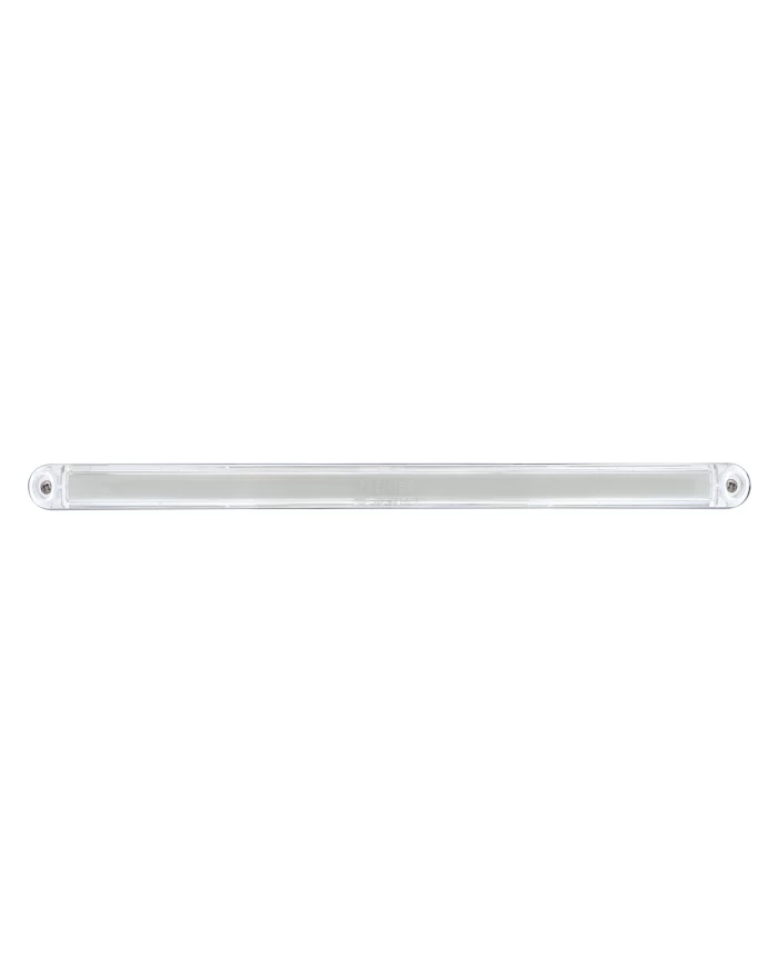 (CARD) 24 LED 12" LIGHT BAR WITH CHROME HOUSING - GLO LIGHT - RED LED / CLEAR LENS (CARD) 24 LED 12" LIGHT BAR WITH CHROME HOUSING - GLO LIGHT - RED LED / CLEAR LENS