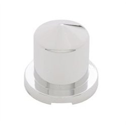 UP10087-5/8" X 1-1/4" Chrome Plastic Pointed Nut Cover - Push-On