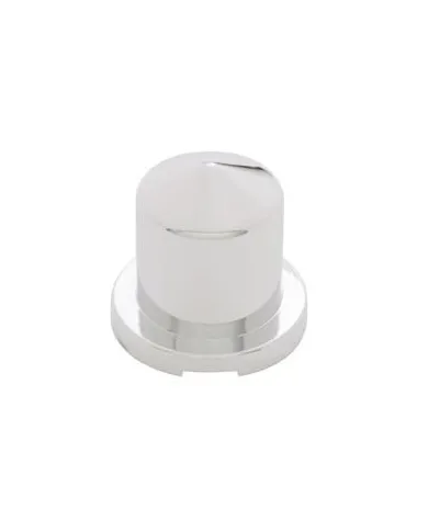 UP10087-5/8" X 1-1/4" Chrome Plastic Pointed Nut Cover - Push-On