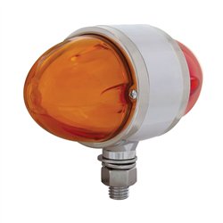 UP34428-18 LED Dual Function GloLight Double Face Light - Amber & Red LED/Amber & Red Lens