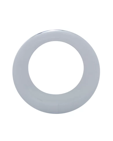 (CARD) CHROME PLASTIC 2 1/2" TWIST-ON BEZEL (CARD) CHROME PLASTIC 2 1/2" TWIST-ON BEZEL