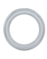 (CARD) CHROME PLASTIC 4" TWIST-ON BEZEL (CARD) CHROME PLASTIC 4" TWIST-ON BEZEL