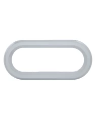 (CARD) CHROME PLASTIC OVAL TWIST-ON BEZEL (CARD) CHROME PLASTIC OVAL TWIST-ON BEZEL