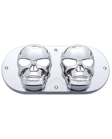(CARD) CHROME OVAL LIGHT SKULL BEZEL (CARD) CHROME OVAL LIGHT SKULL BEZEL
