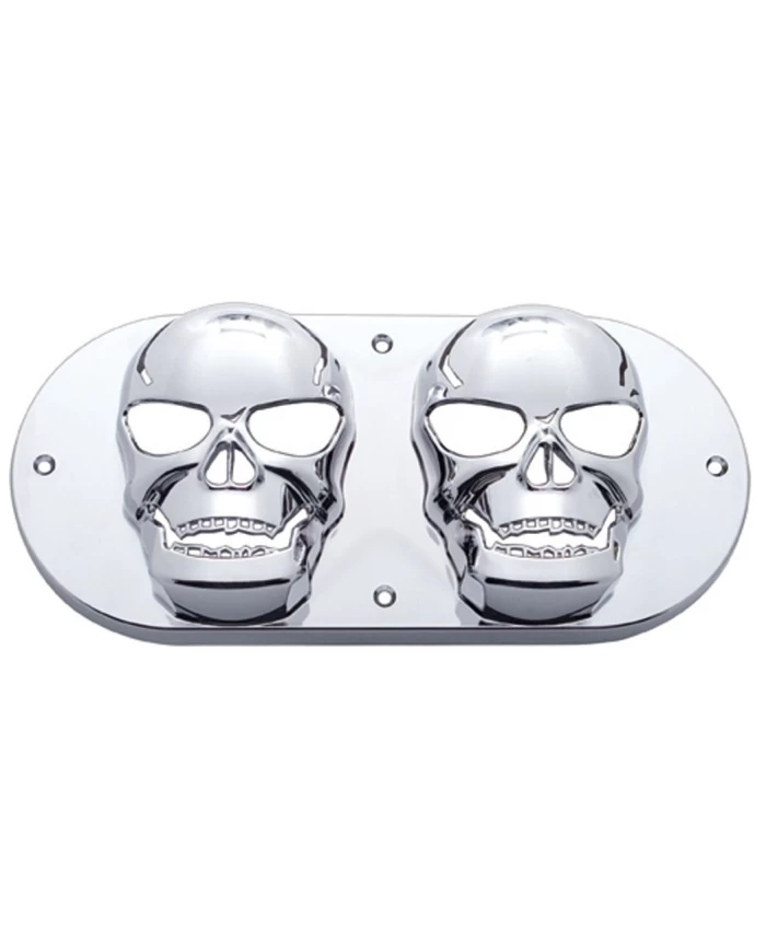 (CARD) CHROME OVAL LIGHT SKULL BEZEL (CARD) CHROME OVAL LIGHT SKULL BEZEL
