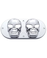 (CARD) CHROME OVAL LIGHT SKULL BEZEL (CARD) CHROME OVAL LIGHT SKULL BEZEL