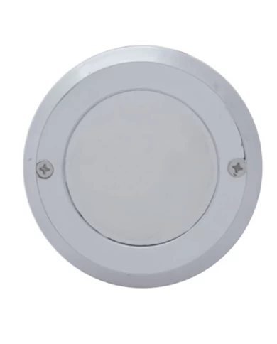 (CARD) CHROME PLASTIC 2" MIRROR BEZEL (CARD) CHROME PLASTIC 2" MIRROR BEZEL