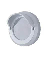 (CARD) CHROME PLASTIC 2" MIRROR BEZEL W/ VISOR