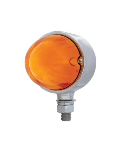 UP34430-9 LED Dual Function GloLight Single Face Light - Amber LED/Amber Lens