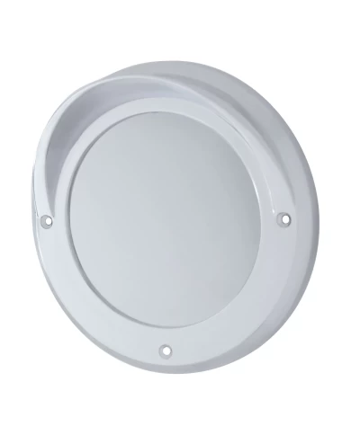 (CARD) CHROME 4" MIRROR BEZEL W/ VISOR (CARD) CHROME 4" MIRROR BEZEL W/ VISOR
