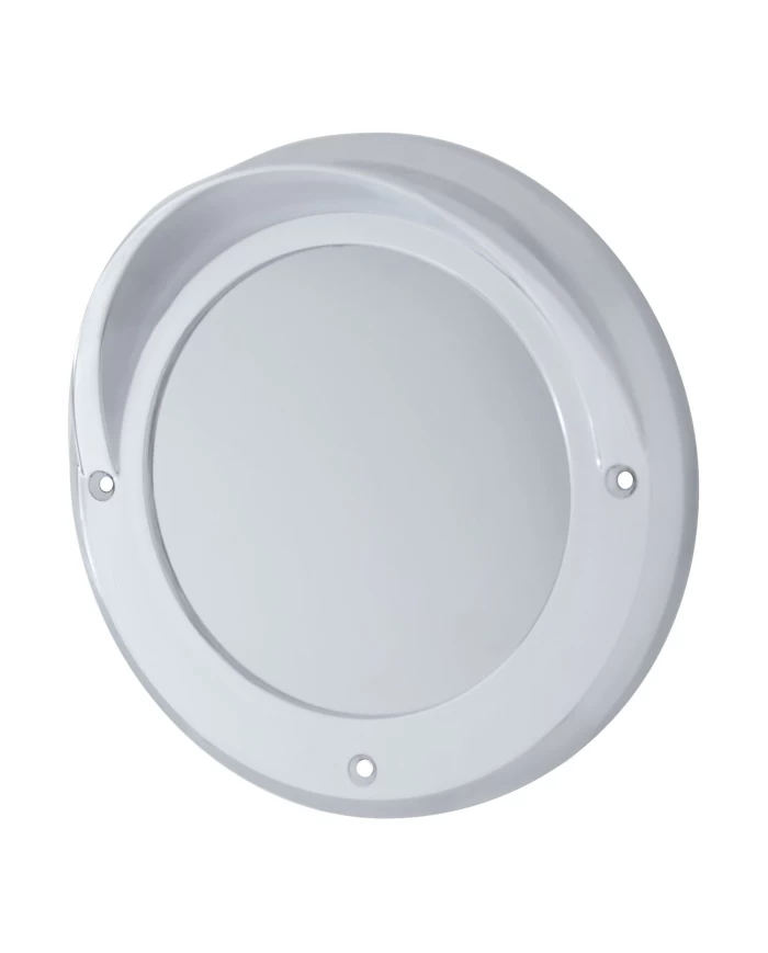 (CARD) CHROME 4" MIRROR BEZEL W/ VISOR