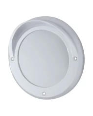 (CARD) CHROME 4" MIRROR BEZEL W/ VISOR