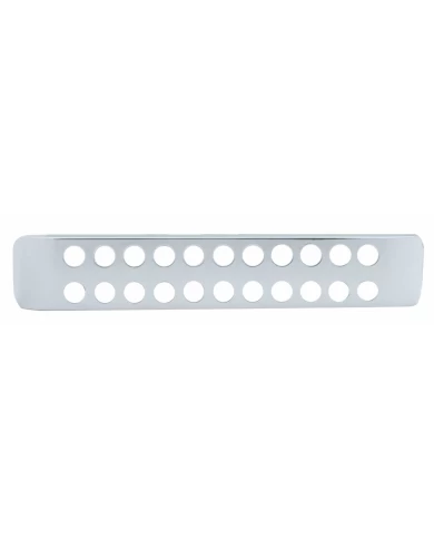 (CARD) CHROME PLASTIC DUAL FACE 11 LED LIGHT BAR BEZEL (CARD) CHROME PLASTIC DUAL FACE 11 LED LIGHT BAR BEZEL
