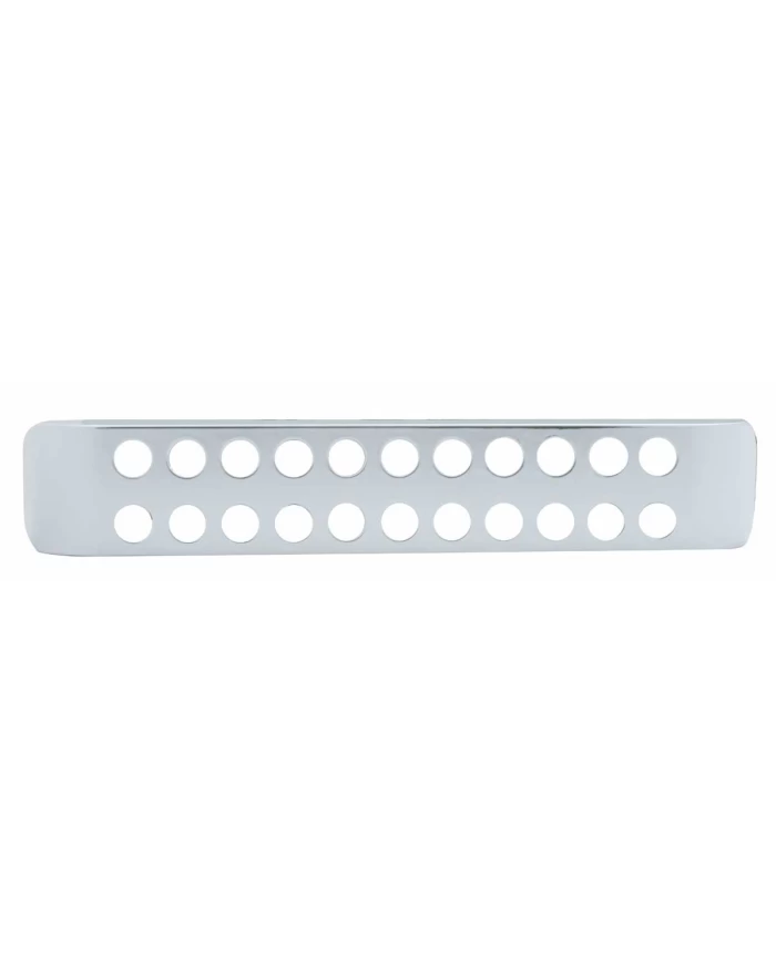 (CARD) CHROME PLASTIC DUAL FACE 11 LED LIGHT BAR BEZEL (CARD) CHROME PLASTIC DUAL FACE 11 LED LIGHT BAR BEZEL